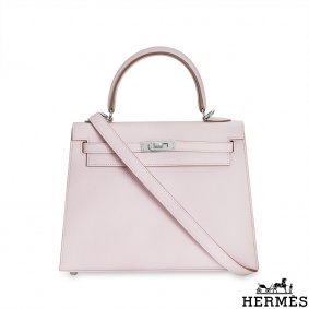 Hermès Mini Kelly II Ostrich PHW Color E5 Brand New